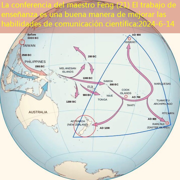 El triángulo es la distribución de la gente de Poluni en las Islas del Pacífico.